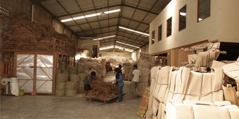 indonesia rattan contemporary and modern furniture factory tour