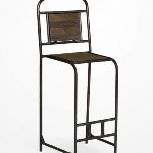 Cobalt Wooden Barstool