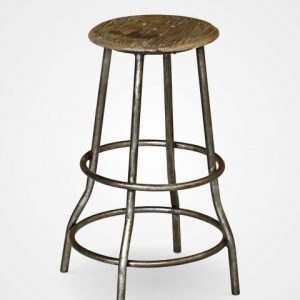Uruma Wooden Bar Stool