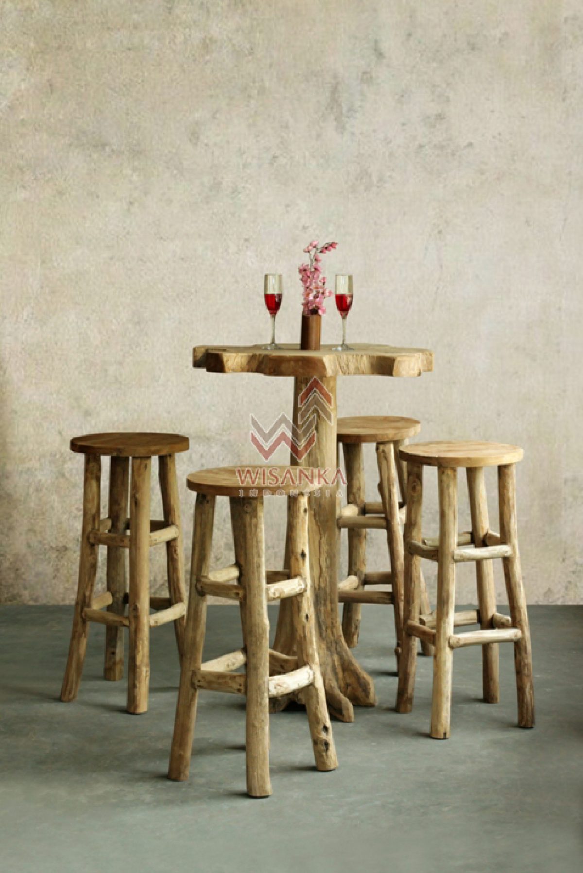 Nagasai Reclaimed Bar Set Indonesian Modern And Contemporary Furniture Indoor Outdoor Furniture