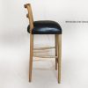 Belinda Bar Chair Genuine Leather