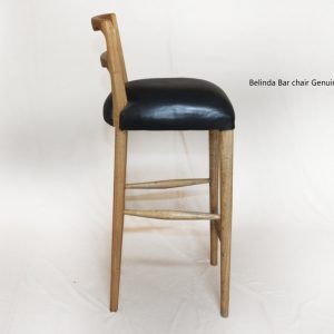 Belinda Bar Chair Genuine Leather
